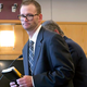 Adam Winger walks out of the courtroom after he was sentenced to 30 days in jail in 1st District Court Monday, Aug. 13, 2018, in Logan, Utah.